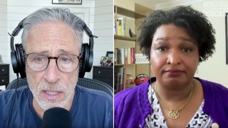 Jon Stewart Praises Stacey Abrams for Saying ‘Democracy Dies in the Details’ | Exclusive Video